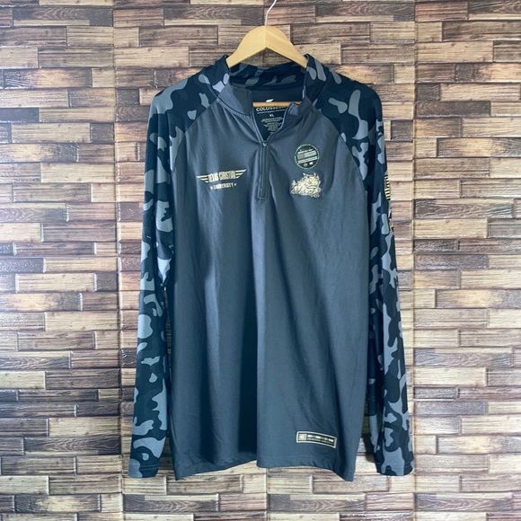 COLOSSEUM TCU HORNED FROGS GREY OPERATION HAT TRICK CAMO 1/4 ZIP PULLOVER XL - Picture 1 of 14